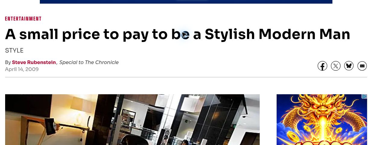 Snapshot of the April 14, 2009 Chronicle headline and byline